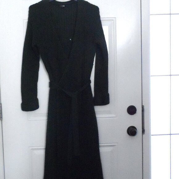 Fashion Nova - dark green Knit Fringe Cardigan - Picture 1 of 9